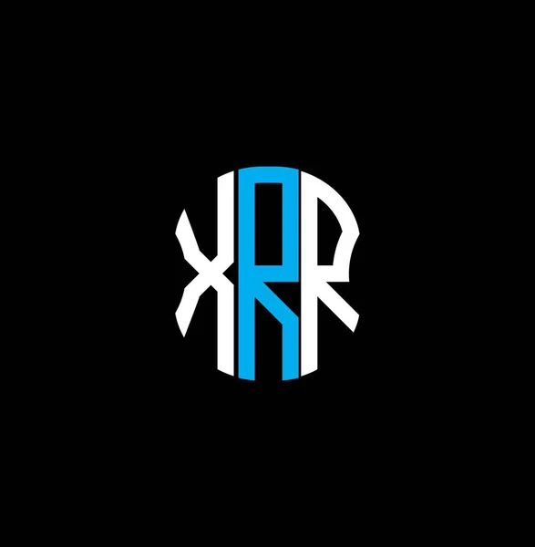 Logo Listu Xrr Abstrakcyjny Projekt Kreatywny Unikalna Konstrukcja Xrr — Wektor stockowy