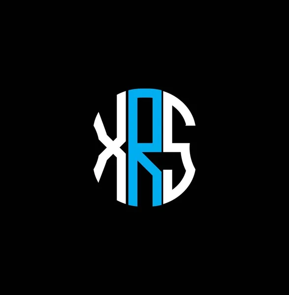 Xrs Literă Logo Design Creativ Abstract Xrs Design Unic — Vector de stoc