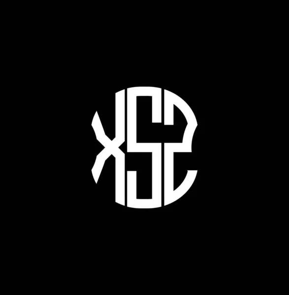 Diseño Creativo Abstracto Del Logotipo Letra Xsz Xsz Diseño Único — Vector de stock