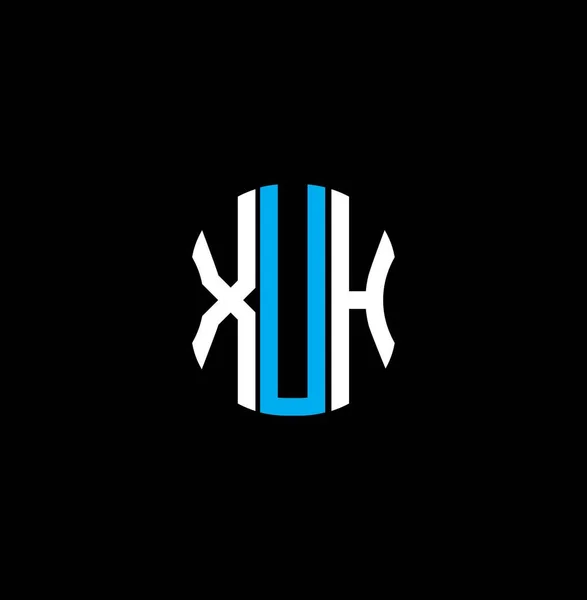 Xuh Brev Logotyp Abstrakt Kreativ Design Xuh Unik Design — Stock vektor