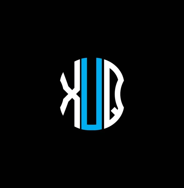 Xuq Letter Logo Abstract Creative Design Xuq Unique Design — Stock Vector