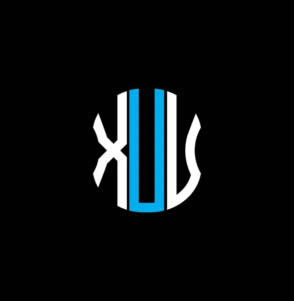 Webxuu Letter Logo Abstract Creative Design Xuu Unique Design — Stock Vector