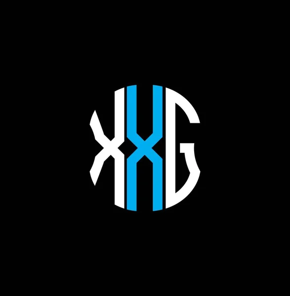 Xxg Harf Logosu Soyut Yaratıcı Tasarım Xxg Eşsiz Tasarım — Stok Vektör