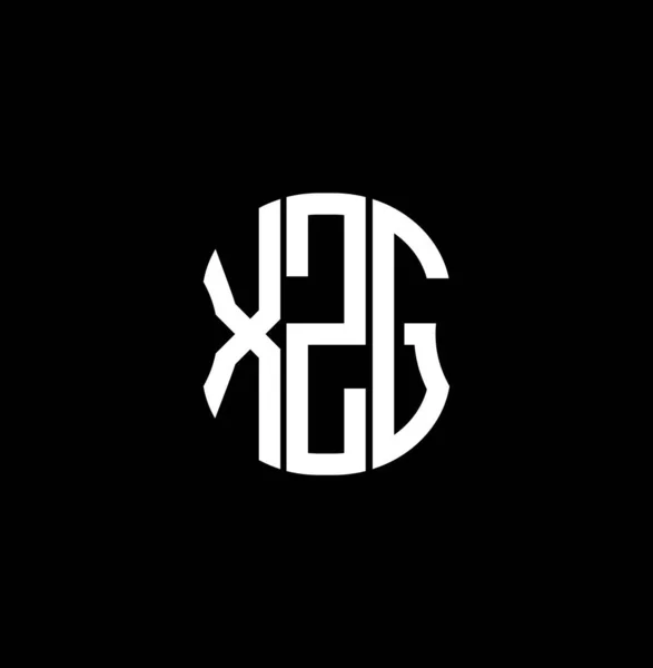 Diseño Creativo Abstracto Del Logotipo Letra Xzg Xzg Diseño Único — Vector de stock