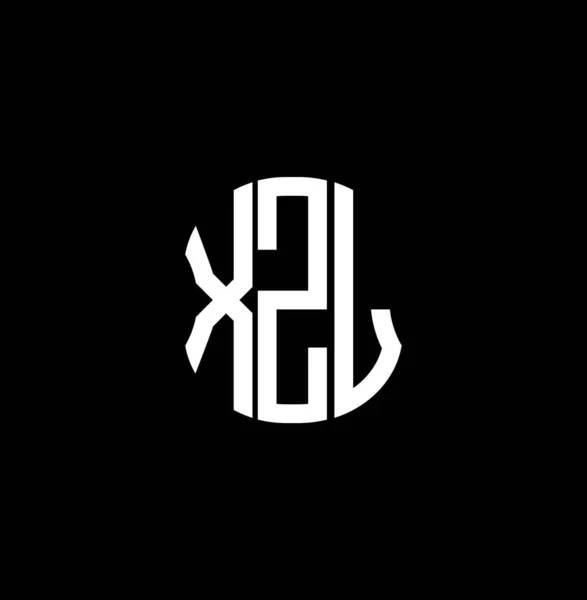 Diseño Creativo Abstracto Del Logotipo Letra Xzl Xzl Diseño Único — Vector de stock