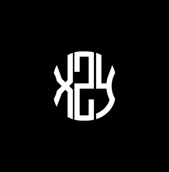 Logo Listu Xzy Abstrakcyjny Projekt Kreatywny Xzy Unikalny Design — Wektor stockowy