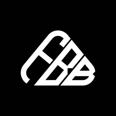 FBB harfi logo yaratıcı tasarımı vektör grafik, FBB basit ve modern logo yuvarlak üçgen şeklinde.