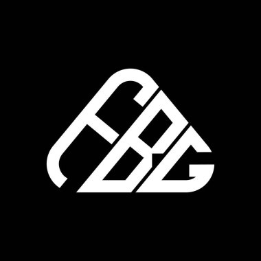 FBG harf logosu yaratıcı tasarım vektör grafik, FBG basit ve modern logo yuvarlak üçgen şeklinde.