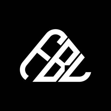 FBL harf logosu yaratıcı tasarım vektör grafik, FBL basit ve modern logo yuvarlak üçgen şeklinde.