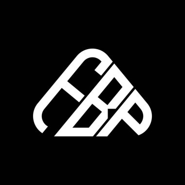 FBP harf logosu yaratıcı tasarım vektör grafik, FBP basit ve modern logo yuvarlak üçgen şeklinde.