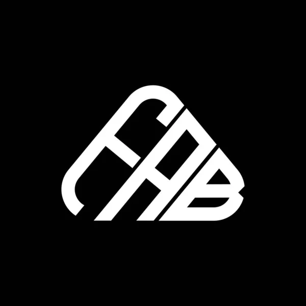 Fab Brief Logo Kreatives Design Mit Vektorgrafik Fab Einfaches Und — Stockvektor