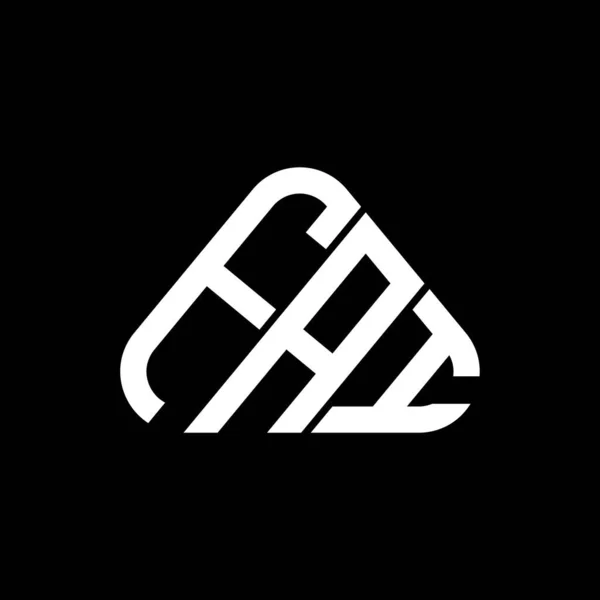 Diseño Creativo Del Logotipo Letra Fai Con Gráfico Vectorial Logotipo — Vector de stock