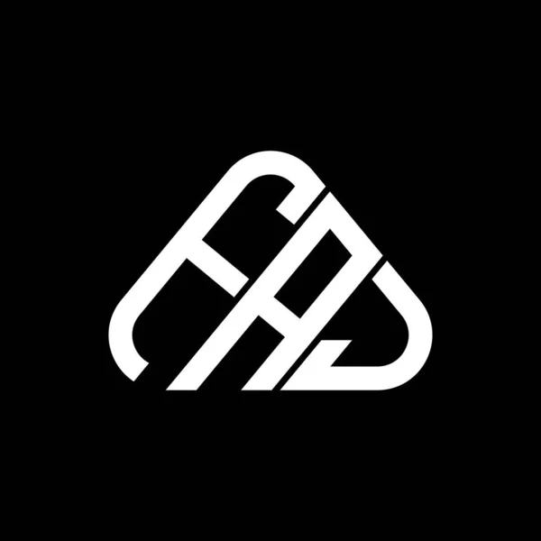 Faj Letter Logo Kreatives Design Mit Vektorgrafik Faj Einfaches Und — Stockvektor
