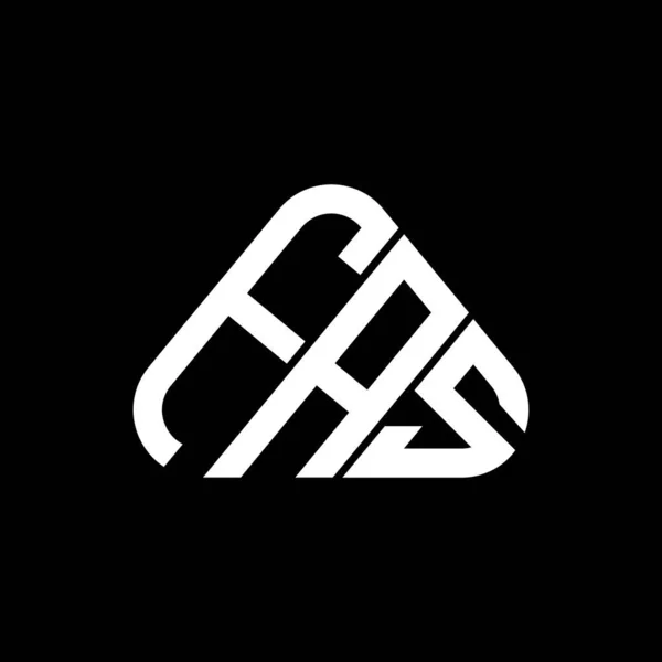 Diseño Creativo Del Logotipo Letra Fas Con Gráfico Vectorial Logotipo — Vector de stock