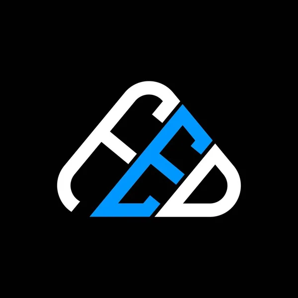 Fed Letter Logo Creative Design Vector Graphic Fed Simple Modern — Stock Vector