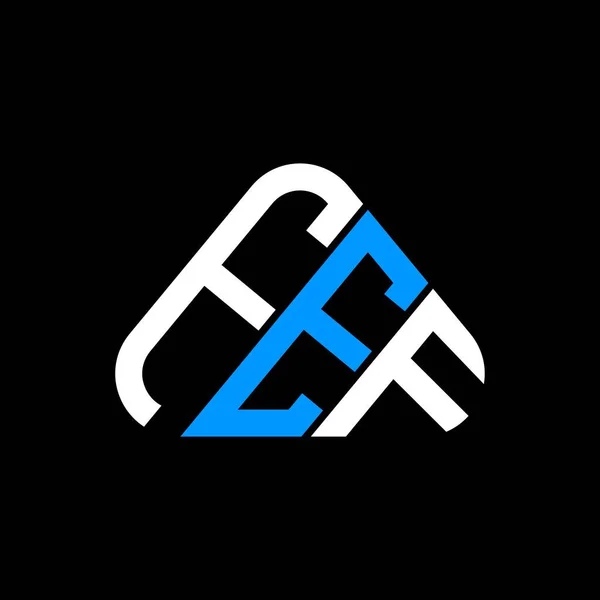 Fef Letter Logo Kreativ Design Med Vektorgrafik Fef Enkel Och — Stock vektor