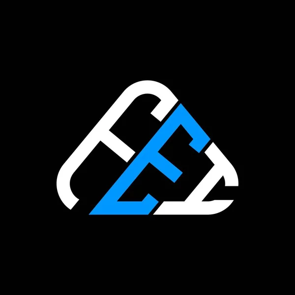 Logo Lettera Fei Design Creativo Con Grafica Vettoriale Logo Fei — Vettoriale Stock