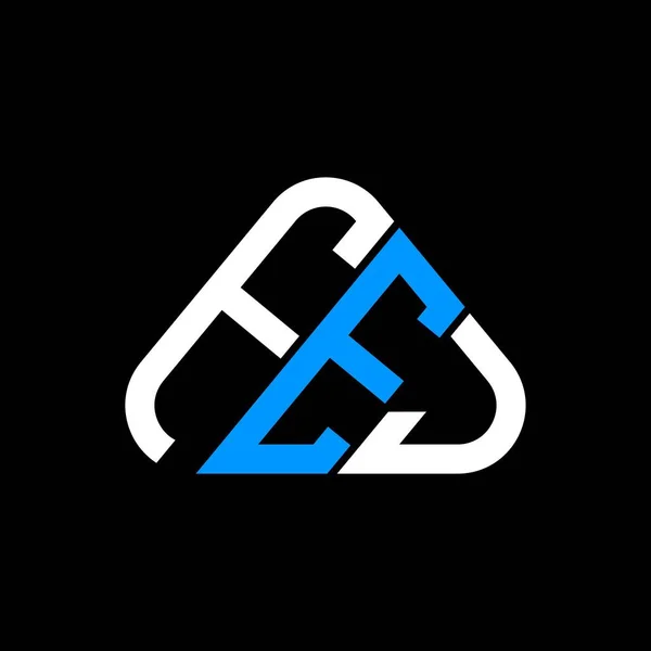 Fej Літери Логотипу Креативний Дизайн Векторною Графікою Fej Простий Сучасний — стоковий вектор