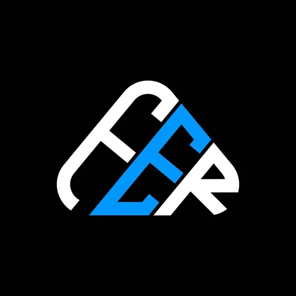Fer Буква Логотип Творческий Дизайн Векторной Графикой Fer Простой Современный — стоковый вектор