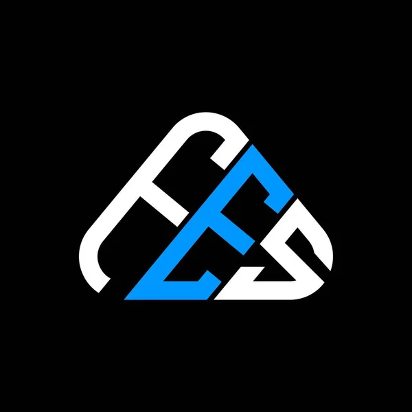 Fes Буква Логотип Творческий Дизайн Векторной Графикой Fes Простой Современный — стоковый вектор