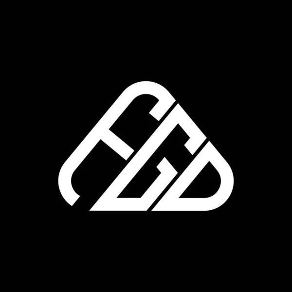 Fgd Lettre Logo Design Créatif Avec Graphique Vectoriel Fgd Logo — Image vectorielle