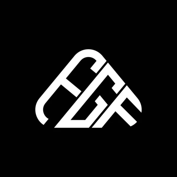 Fgf Brev Logo Kreativ Design Med Vektor Grafik Fgf Enkel — Stock vektor