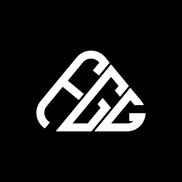 Fgg Harf Logosu Yaratıcı Tasarım Vektör Grafik Fgg Basit Modern — Stok Vektör