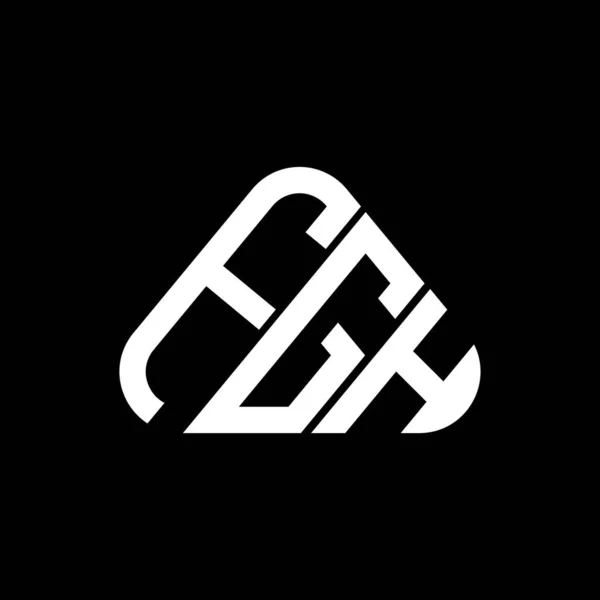 Fgh Brief Logo Kreatives Design Mit Vektorgrafik Fgh Einfaches Und — Stockvektor