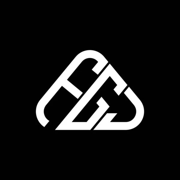 Logo Lettera Fgj Design Creativo Con Grafica Vettoriale Logo Semplice — Vettoriale Stock