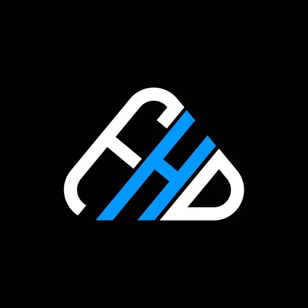 Fhd Harf Logosu Tasarımı Vektör Grafik Fhd Basit Modern Logo — Stok Vektör