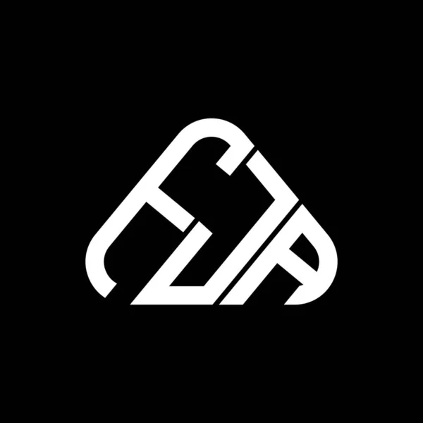 Logo Lettera Fja Design Creativo Con Grafica Vettoriale Logo Semplice — Vettoriale Stock