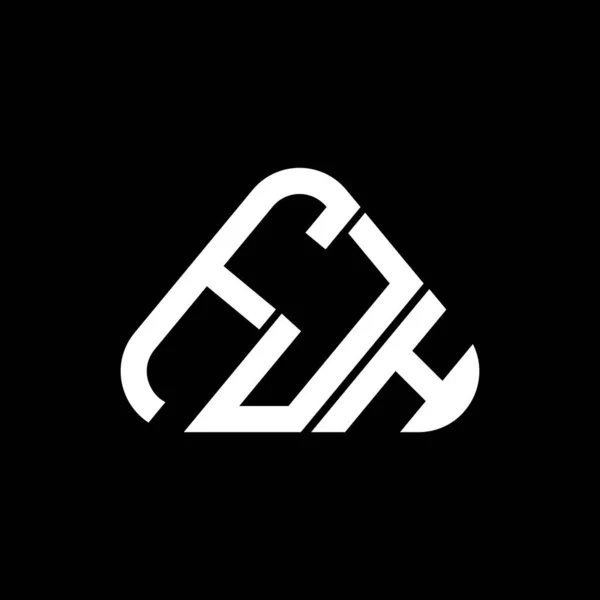 Diseño Creativo Del Logotipo Letra Fjh Con Gráfico Vectorial Logotipo — Vector de stock