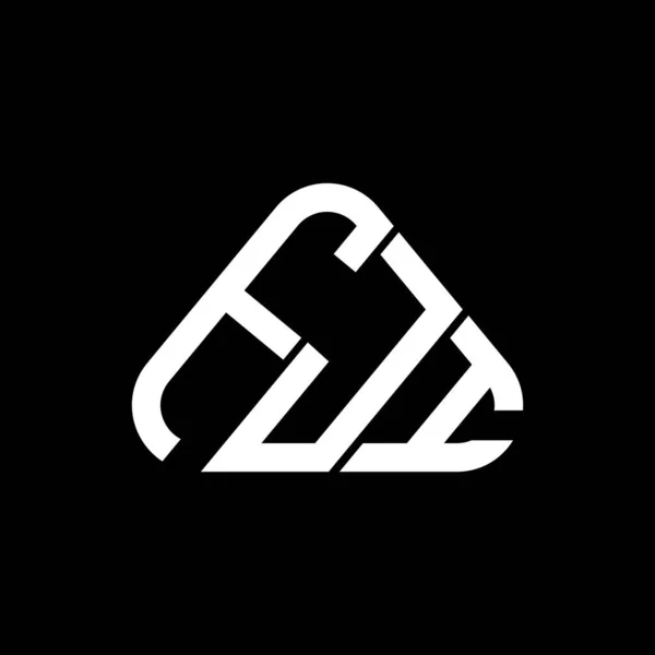 Fji Letter Logo Creatief Ontwerp Met Vector Grafische Fji Eenvoudige — Stockvector