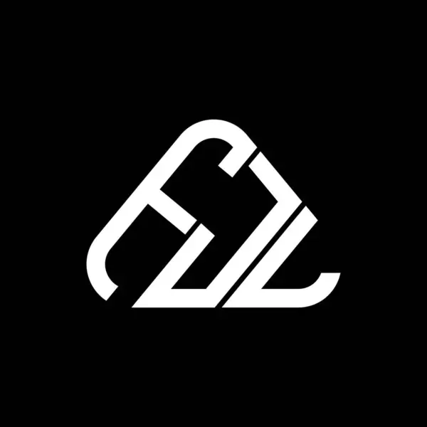 Fjl Písmeno Logo Kreativní Design Vektorovou Grafikou Fjl Jednoduché Moderní — Stockový vektor