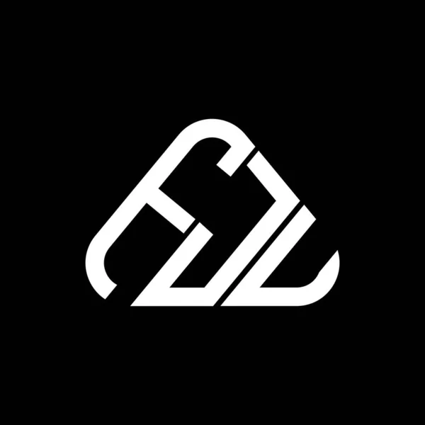 Fju Lettre Logo Design Créatif Avec Graphique Vectoriel Fju Logo — Image vectorielle