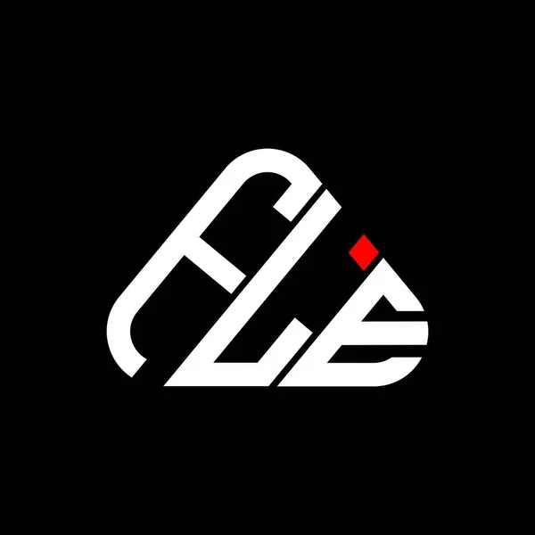 Fle Bokstav Logo Kreativ Design Med Vektor Grafik Fle Enkel — Stock vektor