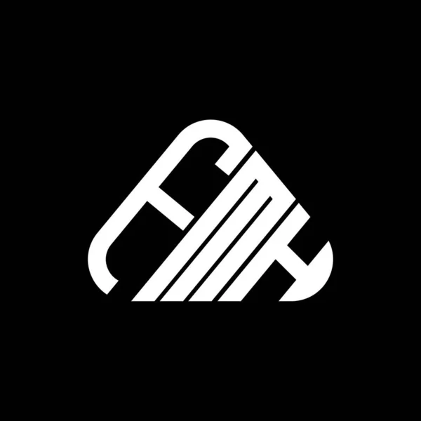 Fmh Буква Логотип Креативный Дизайн Векторной Графикой Fmh Простой Современный — стоковый вектор