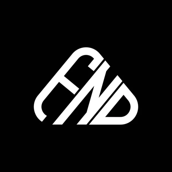 Fnd Letter Logo Creative Design Vector Graphic Fnd Simple Modern — Stock Vector