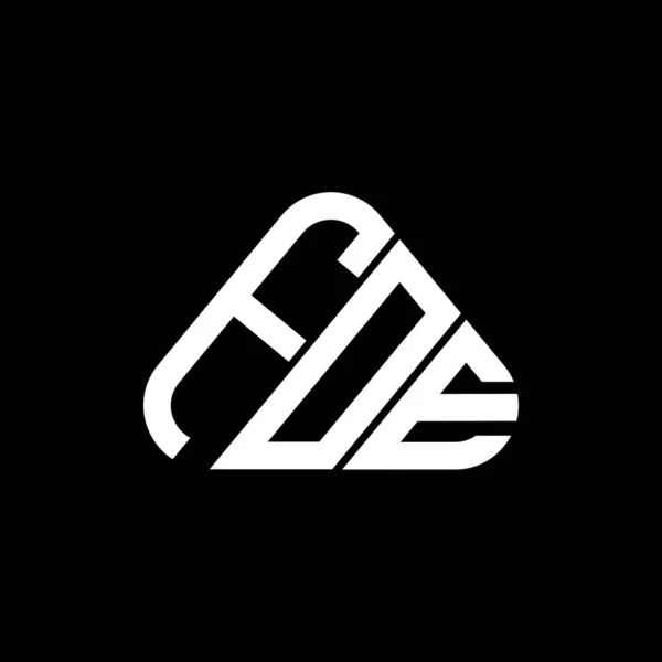 Foe Brev Logo Kreativ Design Med Vektor Grafik Foe Enkel — Stock vektor