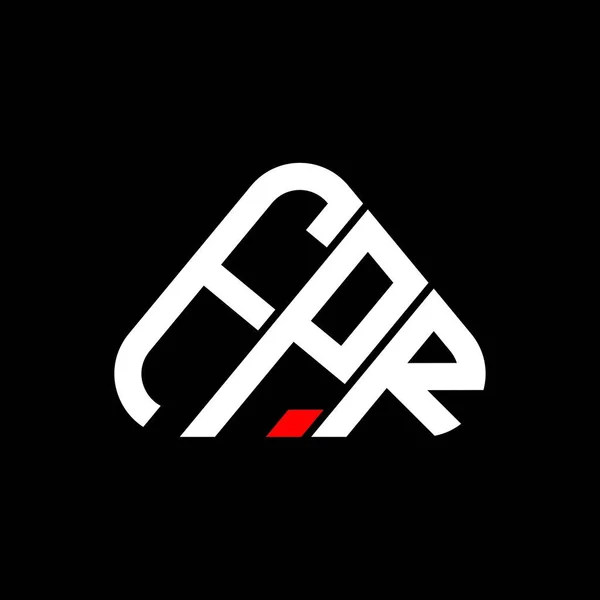 Fpr Harf Logosu Yaratıcı Tasarım Vektör Grafik Fpr Basit Modern — Stok Vektör