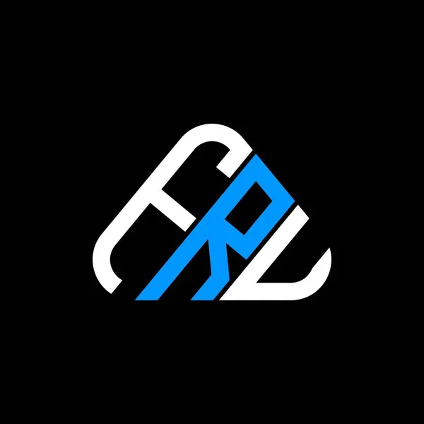 Fru Harf Logosu Yaratıcı Tasarım Vektör Grafik Fru Basit Modern — Stok Vektör