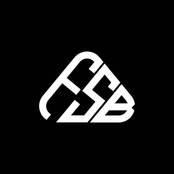 Fsb Letter Logo Kreatives Design Mit Vektorgrafik Fsb Einfaches Und — Stockvektor