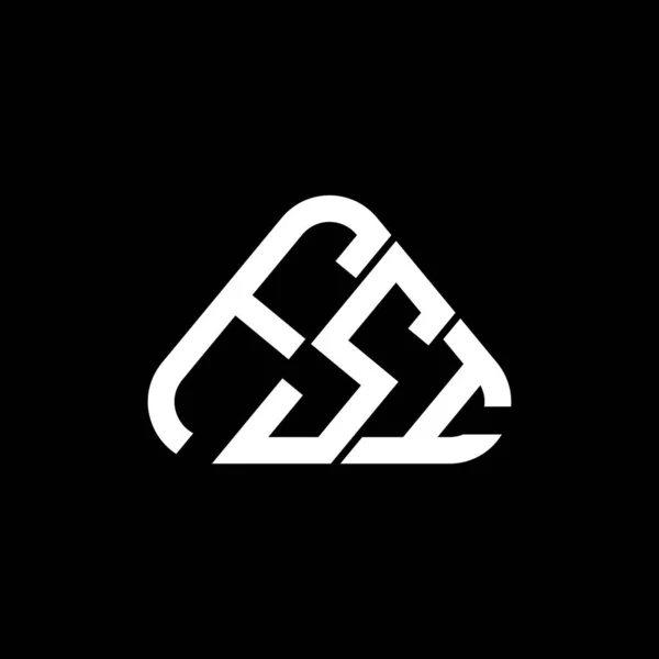 Design Criativo Logotipo Letra Fsi Com Gráfico Vetorial Logotipo Simples — Vetor de Stock