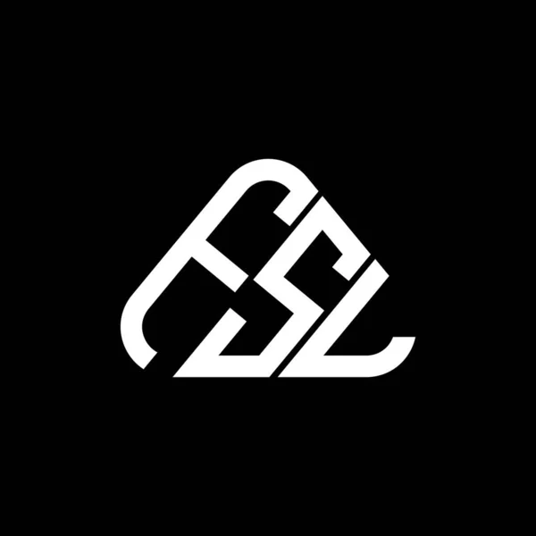 Fsl Letter Logo Kreatives Design Mit Vektorgrafik Fsl Einfaches Und — Stockvektor