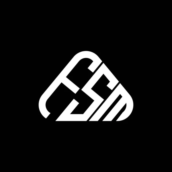 Fsm Litera Logo Kreatywny Design Grafiką Wektorową Fsm Proste Nowoczesne — Wektor stockowy