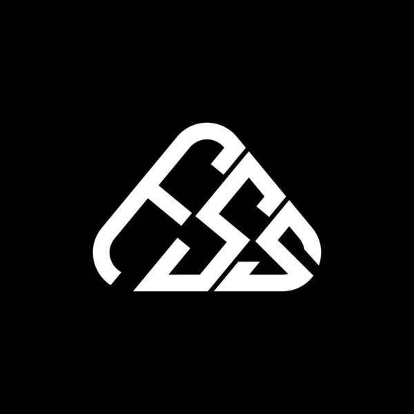Fss Harf Logosu Yaratıcı Tasarım Vektör Grafik Fss Basit Modern — Stok Vektör