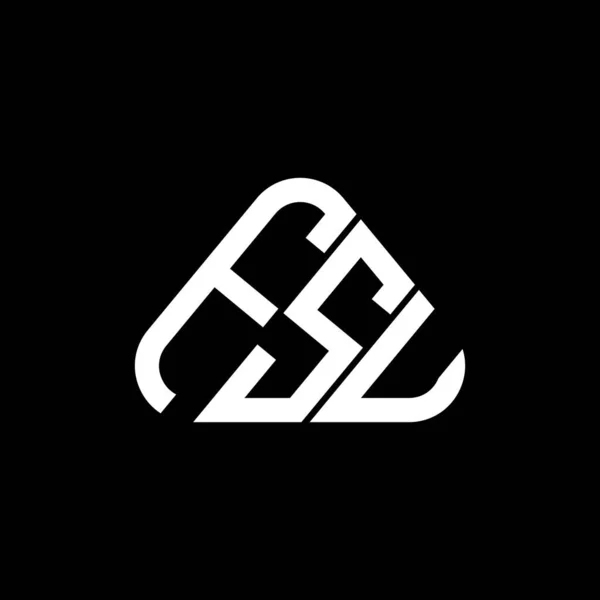 Fsu Litera Logo Kreatywny Design Grafiką Wektorową Fsu Proste Nowoczesne — Wektor stockowy