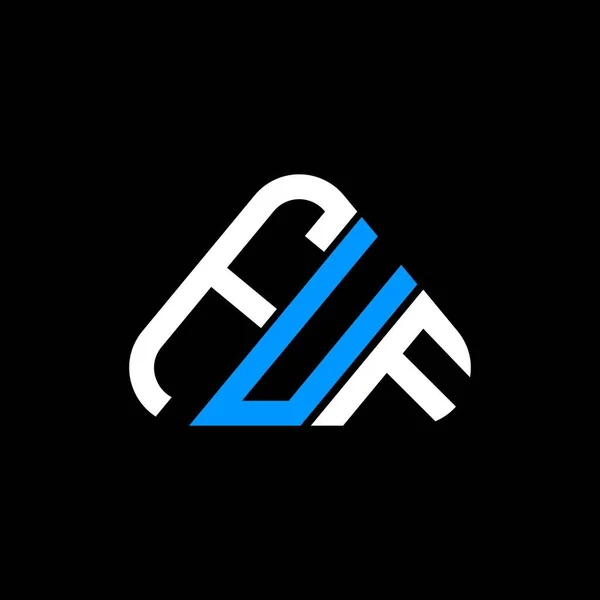 Fuf Lettre Logo Design Créatif Avec Graphique Vectoriel Fuf Logo — Image vectorielle