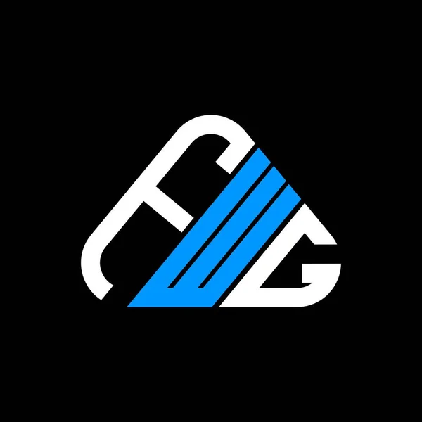 Logo Lettera Fwg Design Creativo Con Grafica Vettoriale Logo Semplice — Vettoriale Stock