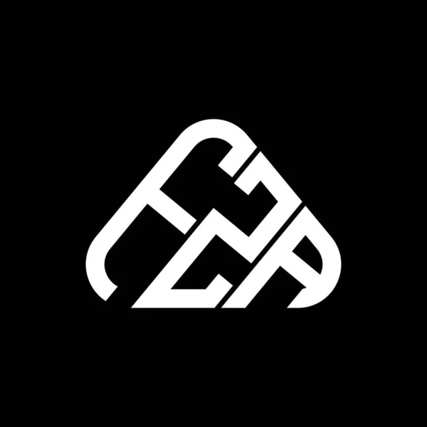 Design Criativo Logotipo Letra Fza Com Gráfico Vetorial Logotipo Simples — Vetor de Stock